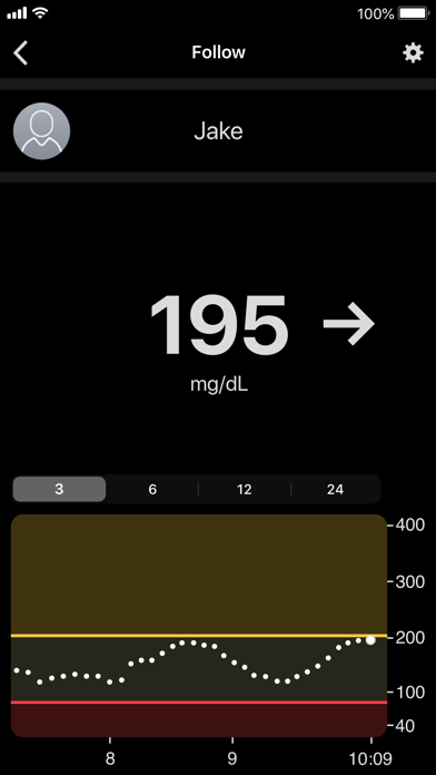 Dexcom Follow mg/dL DXCM2 iPhone screenshot 2