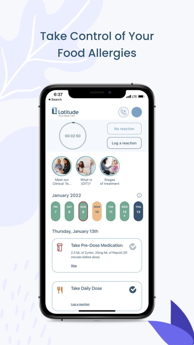 Latitude Food Allergy Care Screenshot