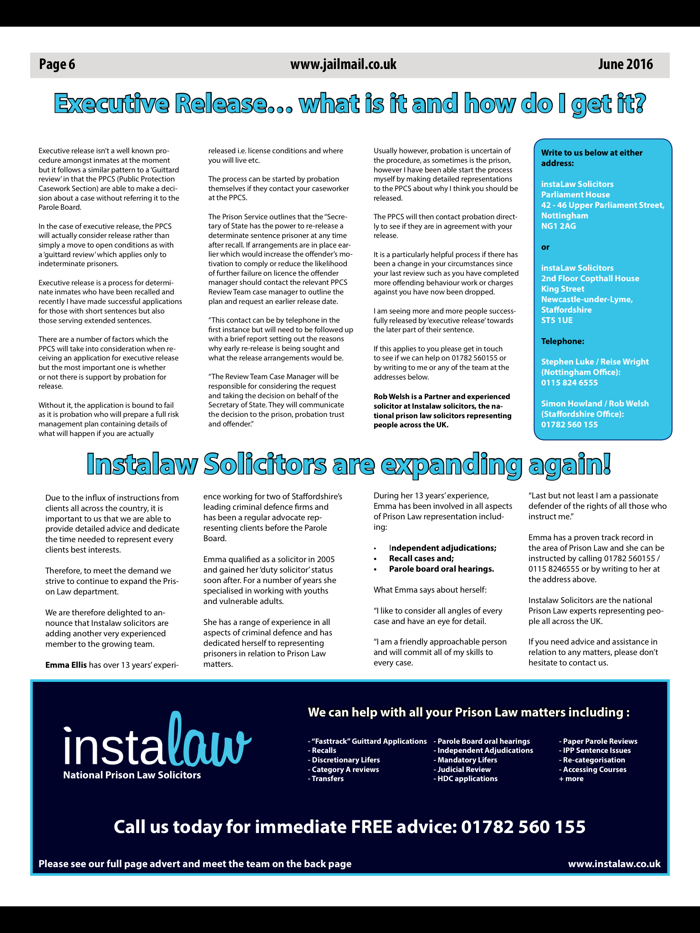 Jail Mail UK –Prison Newspaper