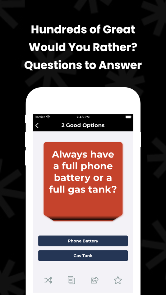 #1. Would You Rather Questions App (iOS) 由: Pete Christianson