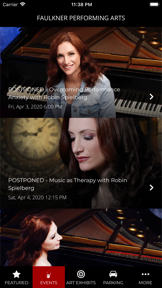 Faulkner Performing Arts screenshot