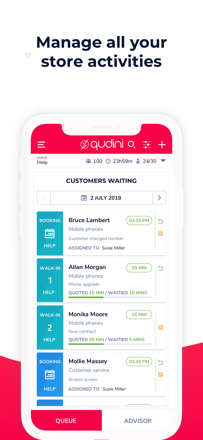 Qudini Store Team App