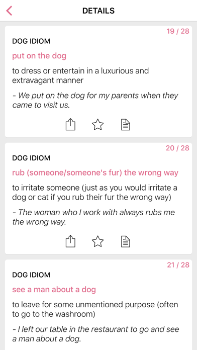 Animal Eyes idioms in English Screenshot