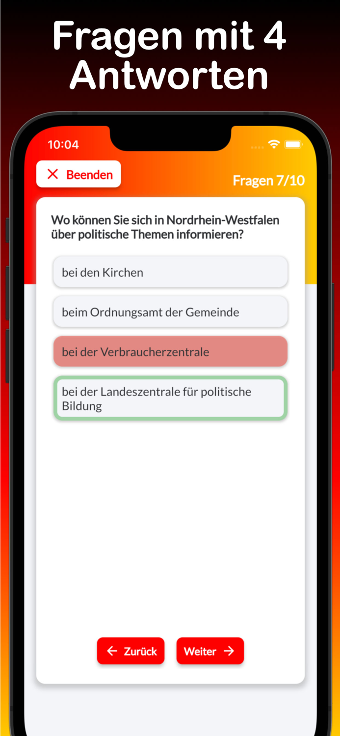 Einbürgerung Deutschland Test