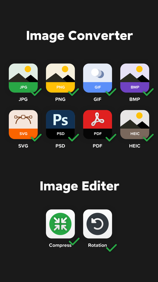 #1. Image Converter: HEIC/JPG/PDF (iOS) 由: 佳伟 薛
