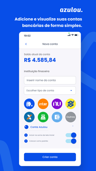Azulou - Agenda, Vendas e Site Screenshot