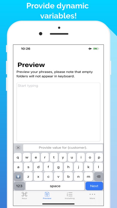 LazyBoard - Phrase Keyboard Screenshot