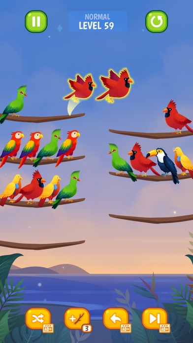 Bird Sort Puzzle Screenshot