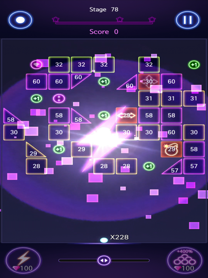 Bricks Breaker Hit - Glow Ball