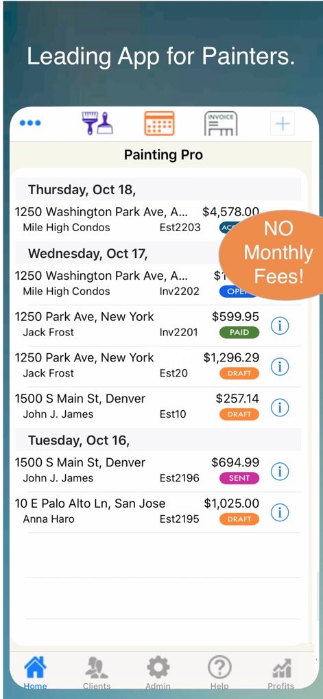 Painting Contractor Estimates - Productivity App | MWM