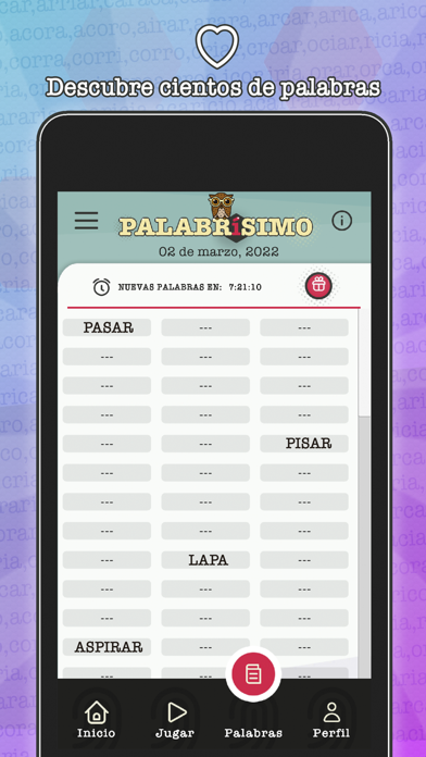 Palabrísimo: descubre palabras Screenshot