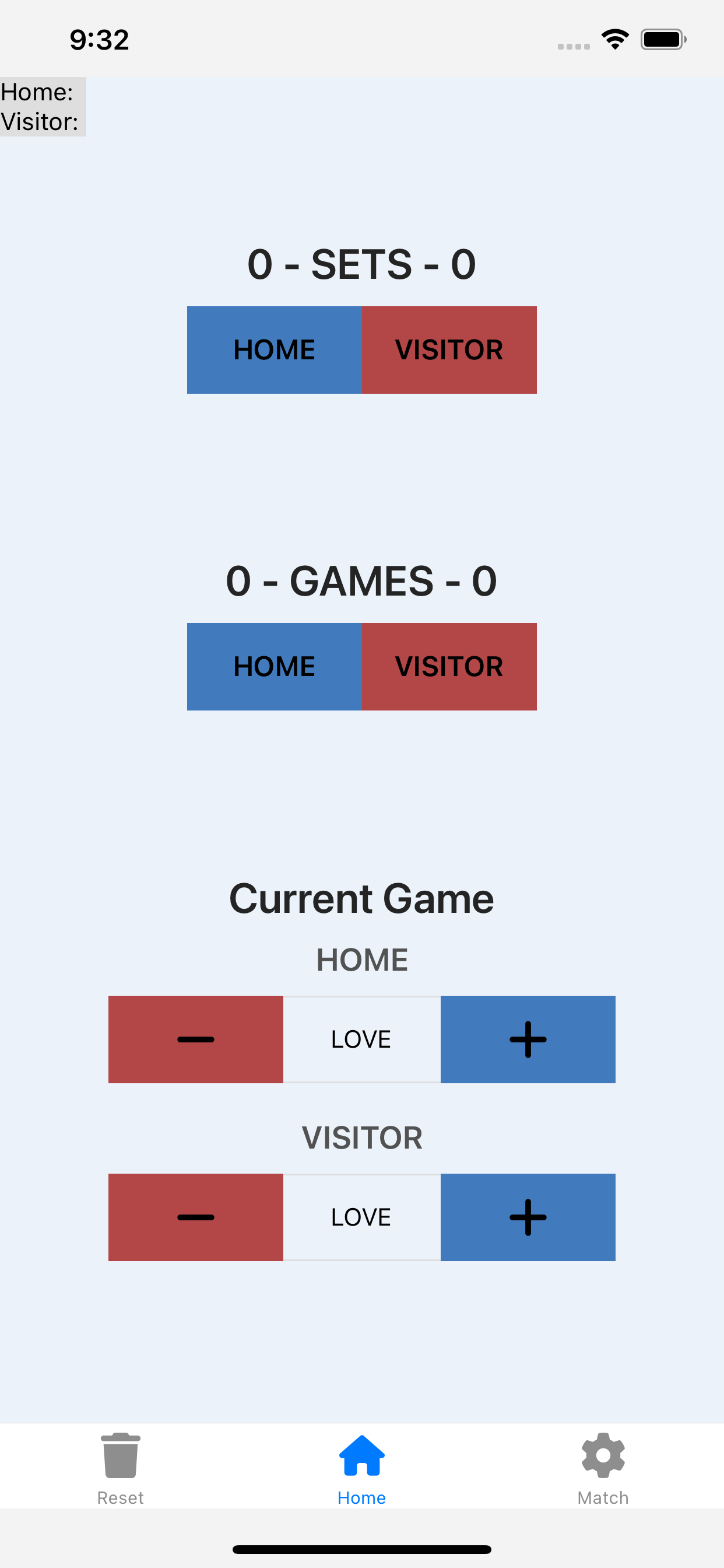 Tennis Tally Scoring