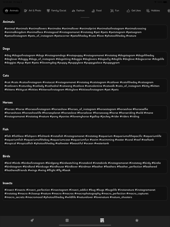 TagRocket - Hashtag Generator iPad screenshot 4 - Social Networking app