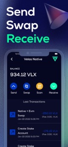 Velas Mobile Wallet screenshot #3 for iPhone