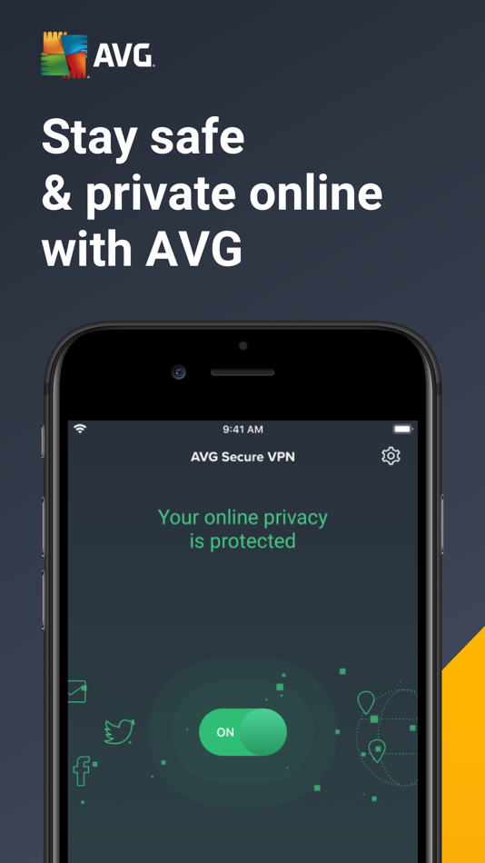 #1. AVG Secure VPN & Proxy server (iOS) Bởi: AVG eCommerce CY Limited