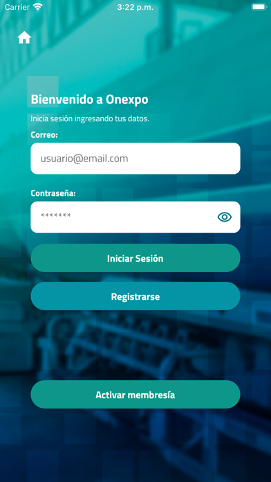 ONEXPO NACIONAL APP Screenshot