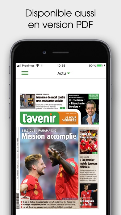 L'Avenir Journal Screenshot