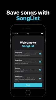 songlist: save music for later iphone screenshot 1