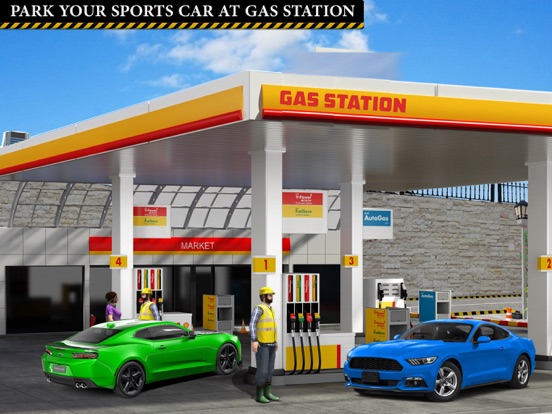 スポーツカーガソリンスタンド駐車場 - 高速道路運転のおすすめ画像2