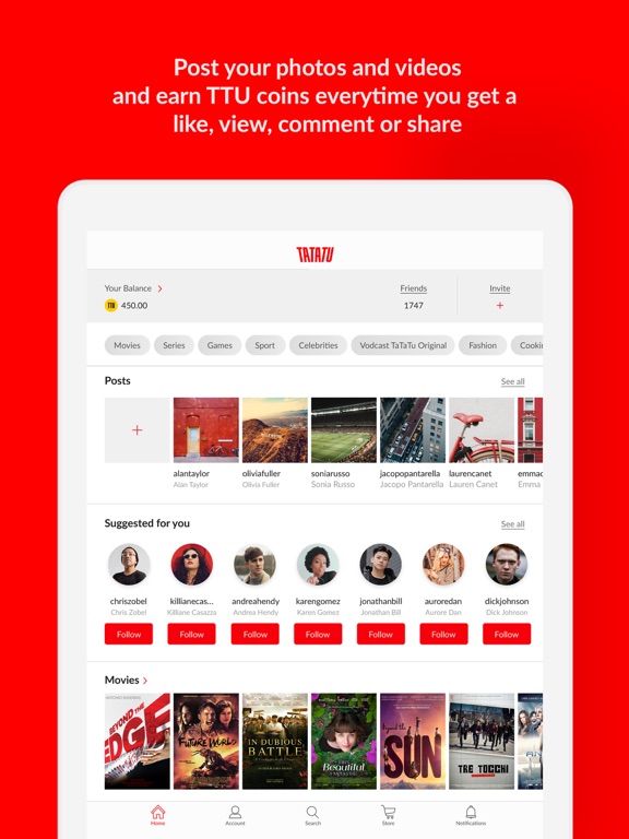 Tatatu iPad screenshot 1 - Entertainment app