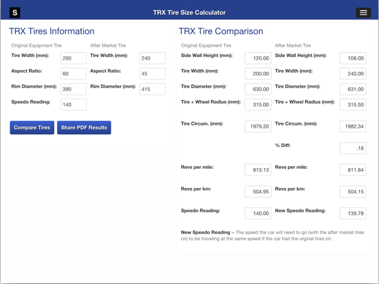 Screenshot #6 pour Gear Speed and Tire Size