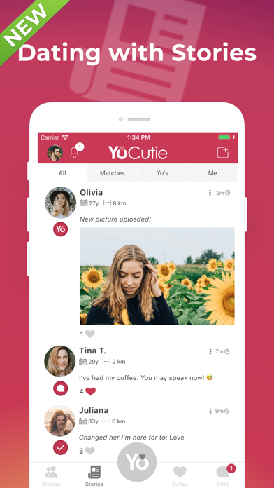 YoCutie - The #real Dating Appのおすすめ画像1