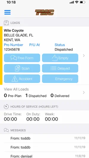 TMC Driver Connect screenshot 1