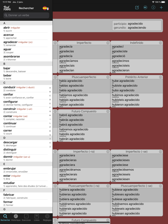 Screenshot #4 pour Spanish Verbs & Conjugation