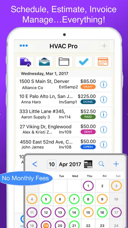 HVAC Pro Invoices & Estimates screenshot 1 of 9