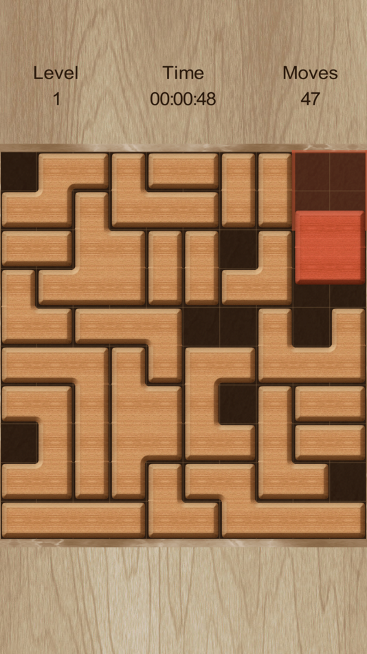 #4. Move The Red Block (iOS) By: Ruslan Goncharenko
