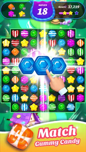 Gummy Candy Blast！Match 3 Game screenshot 4
