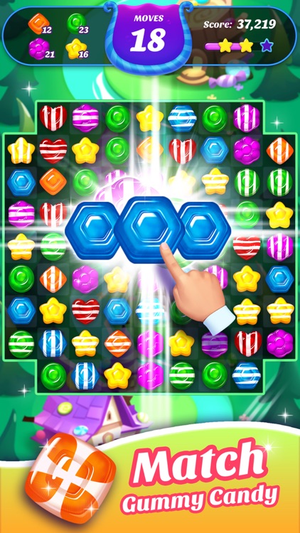 Gummy Candy Blast！Match 3 Game screenshot-3