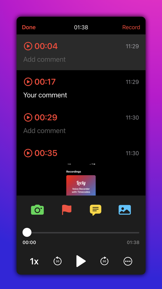 #5. Voice Recorder with Timecodes (iOS) 게시자: Aleksei Varochko