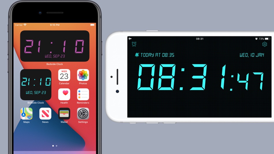 #1. Bedside Clock - Time widgets (iOS) 게시자: 化媚 席