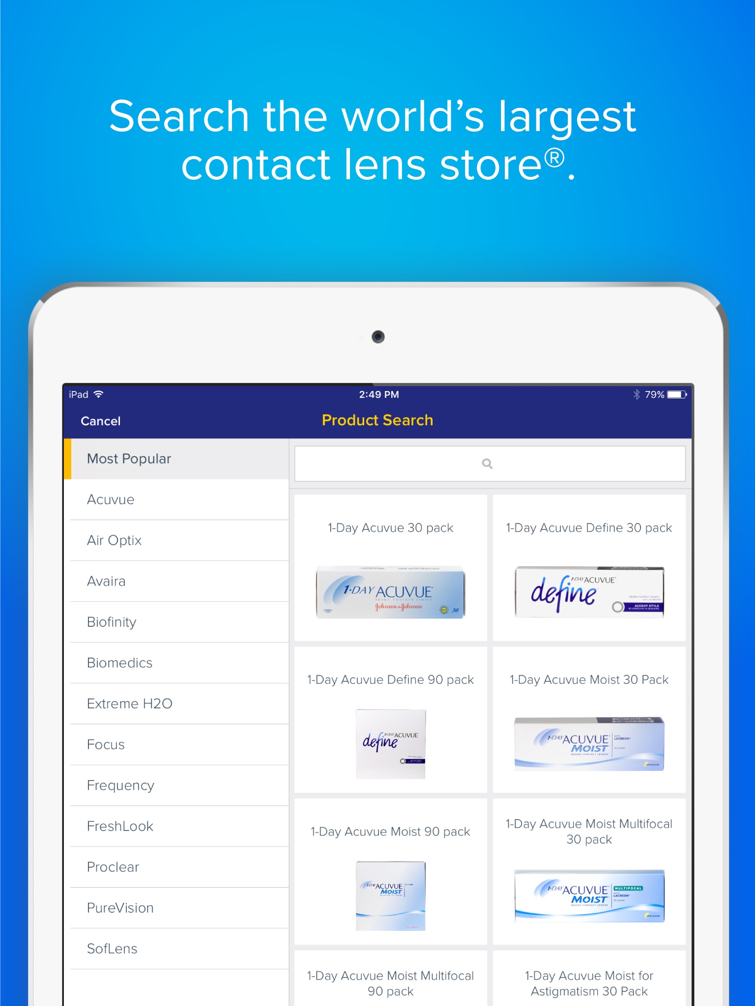 1-800 Contacts screenshot 2