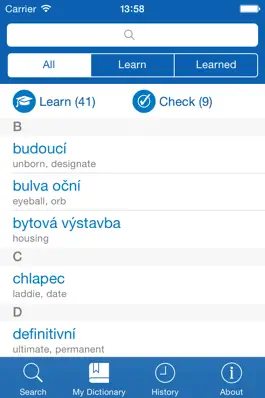 Game screenshot Czech−English dictionary hack