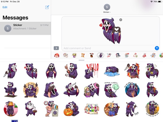 Screenshot #5 pour Halloween Death Funny Stickers