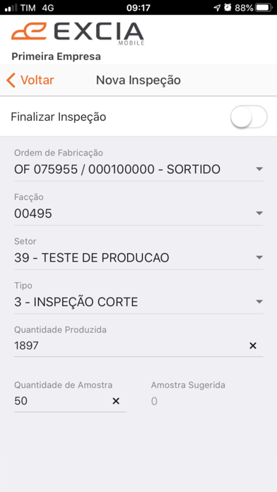 EXCIA Inspeção (Antigo) Screenshot
