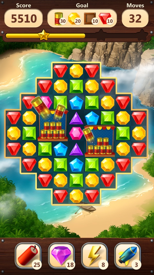 #4. Jewels Planet - Match 3 Game (iOS) 由: Teskin LTD