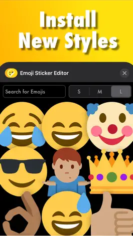 Game screenshot Big Emoji Stickers ㋡ BIGOJI © apk