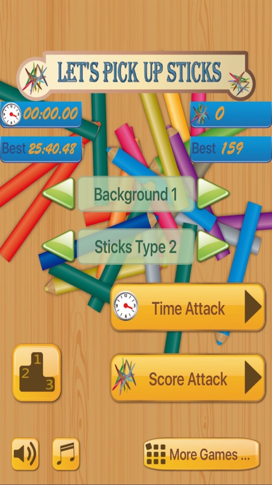 #1. Let's pick up sticks (iOS) 由: Chuanming Chang