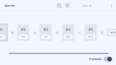 Fractional calculator Screenshot