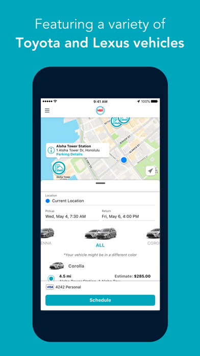 Hui Car Share - Car Rentals Screenshot