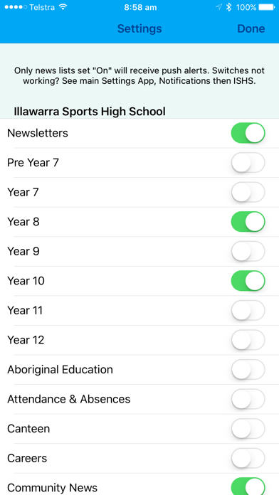 Illawarra Sports High School Screenshot