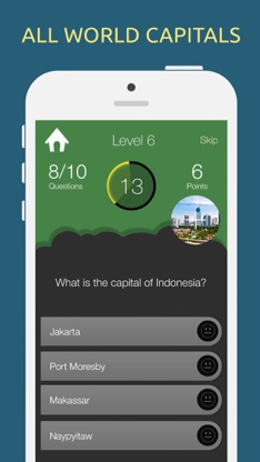 World Capitals Quiz Test Game screenshot 2