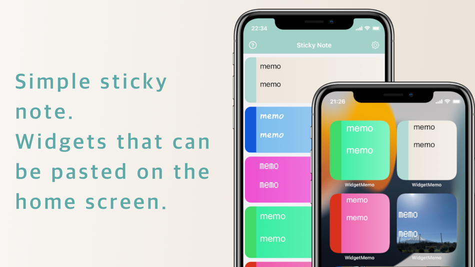 #1. Widgets Sticky Note (iOS) 由: kazuhiro aonuma