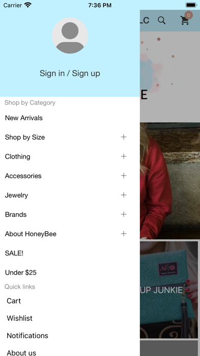 HoneyBee Boutique LLC Screenshot