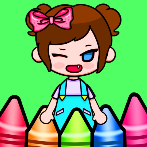 Glitter Toca Coloring Book Icon