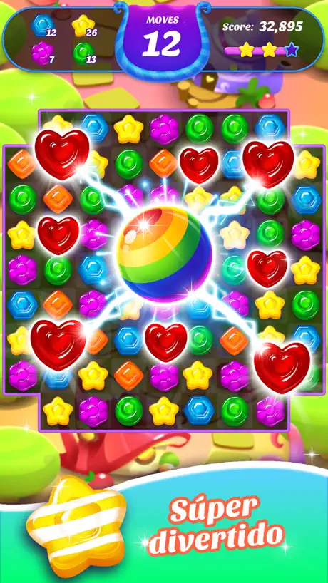 Gummy Candy Blast！Match 3 Game