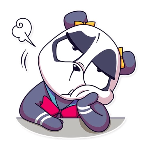 Cute Panda Pun Funny Stickers icon